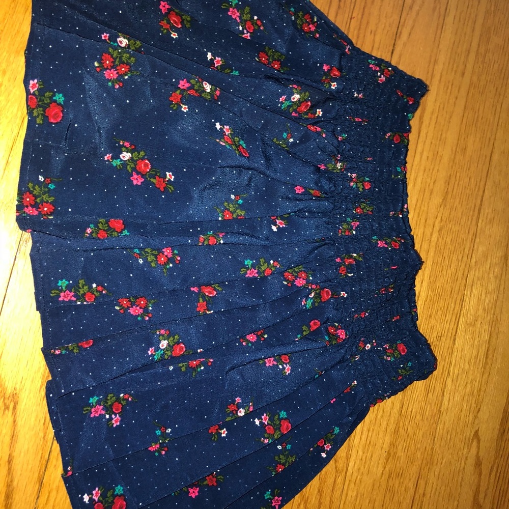 Forever 21 blue floral skirt